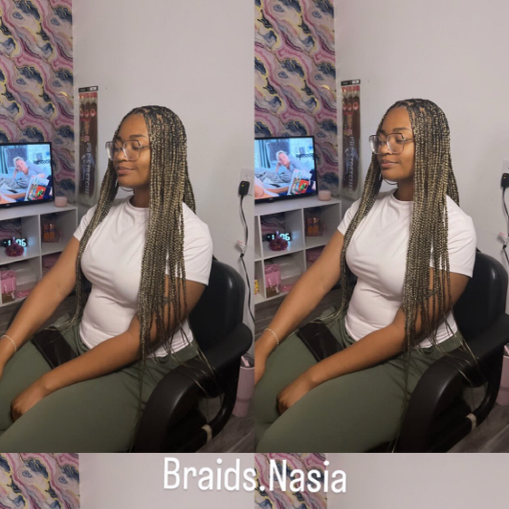 Medium Knotless Braids at Braids By Nasia in Tempe, AZ