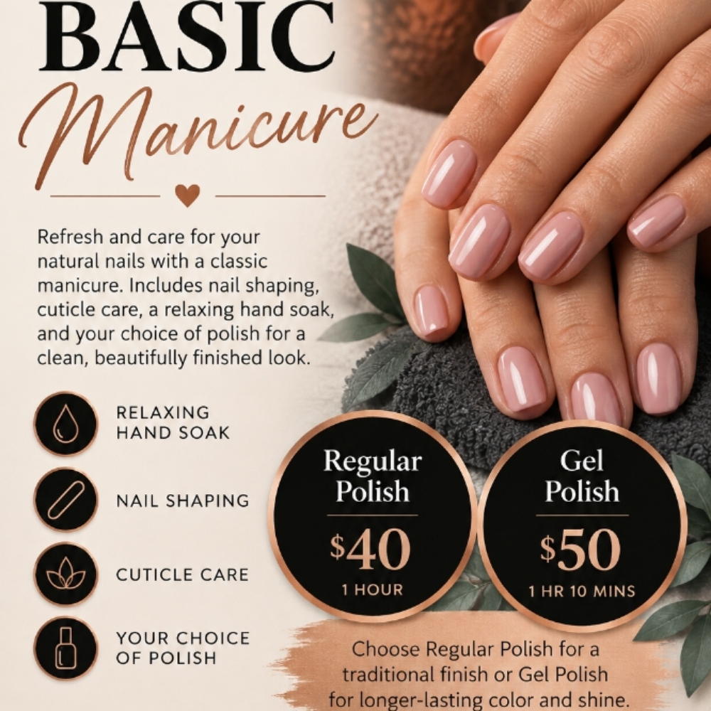 Basic Manicure at Zensational Salon in The Dalles, OR