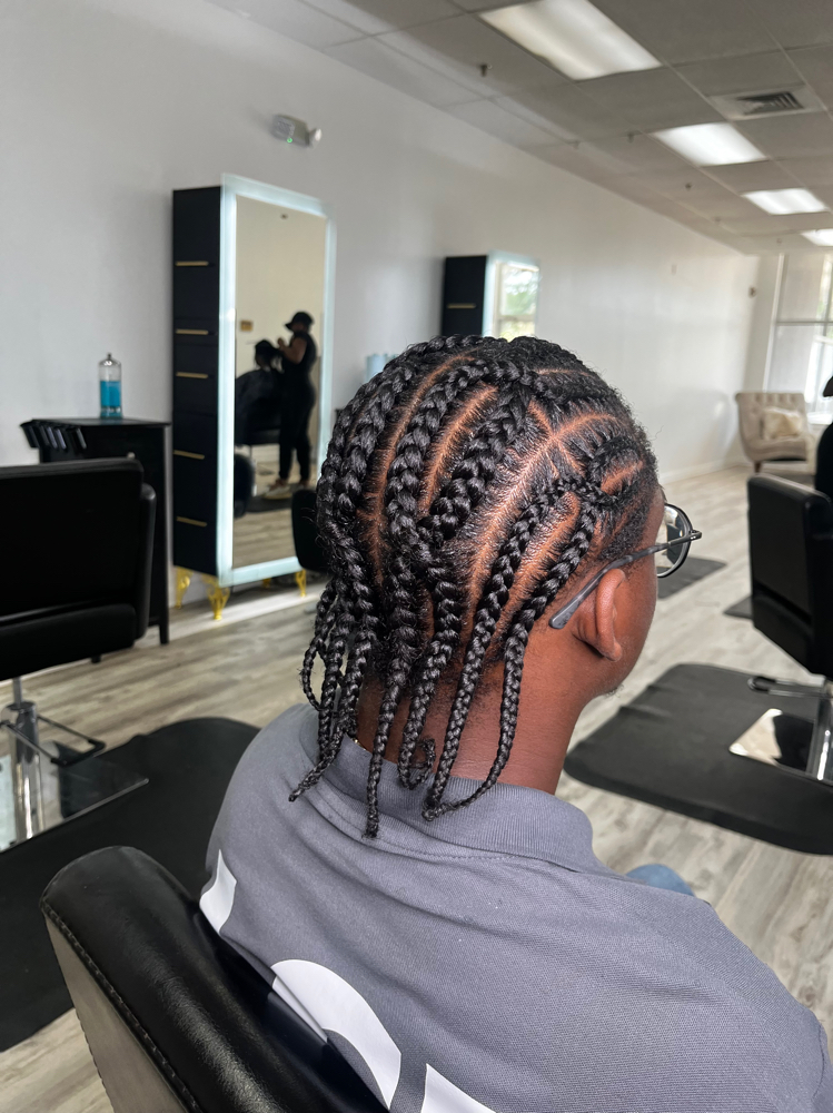 Mens Braids/Natural styles at Scientific Beauty in Milford, CT