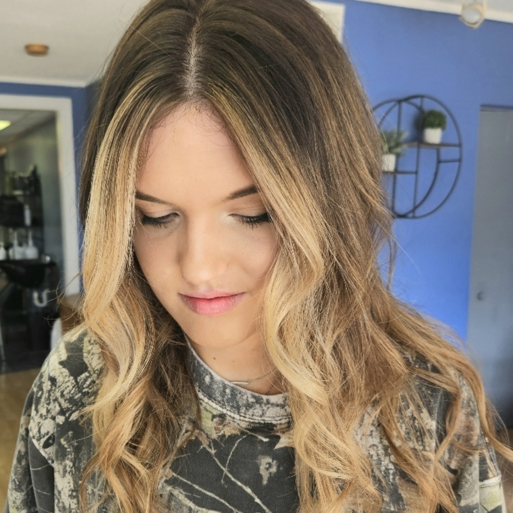 Face Frame Or Part Line Foil at Hair by Jonelle Nieland in Manteno, IL