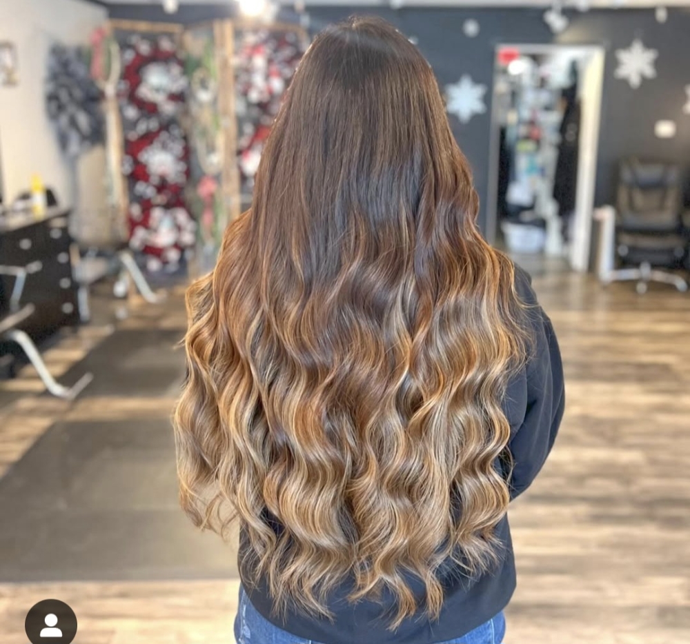 Hair Extension consultation at Shyannes Creations in Bourbonnais, IL