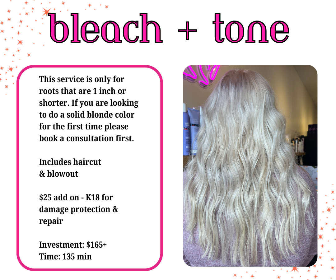 Bleach + Tone at Hair Of Confidence in Somers, CT