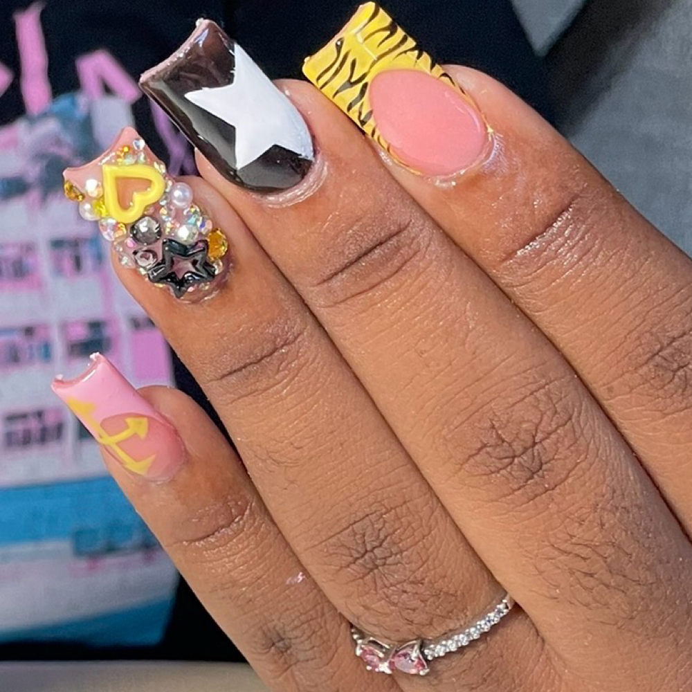 Medium Nail Art Full Set at Treasure Renee in Gary, IN