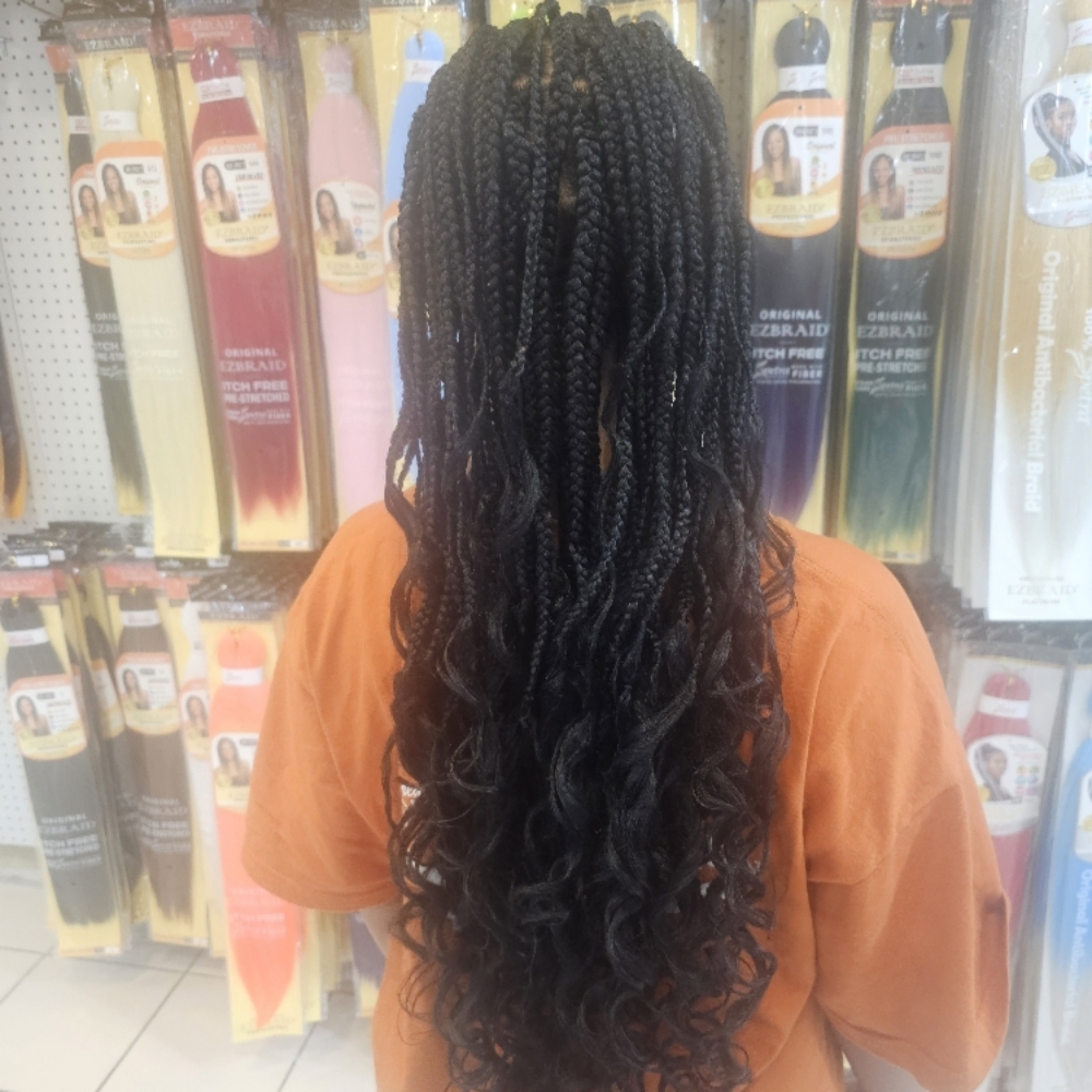 Medium Box Braids at Mama Bear Beauty Hair Care in Abilene, TX