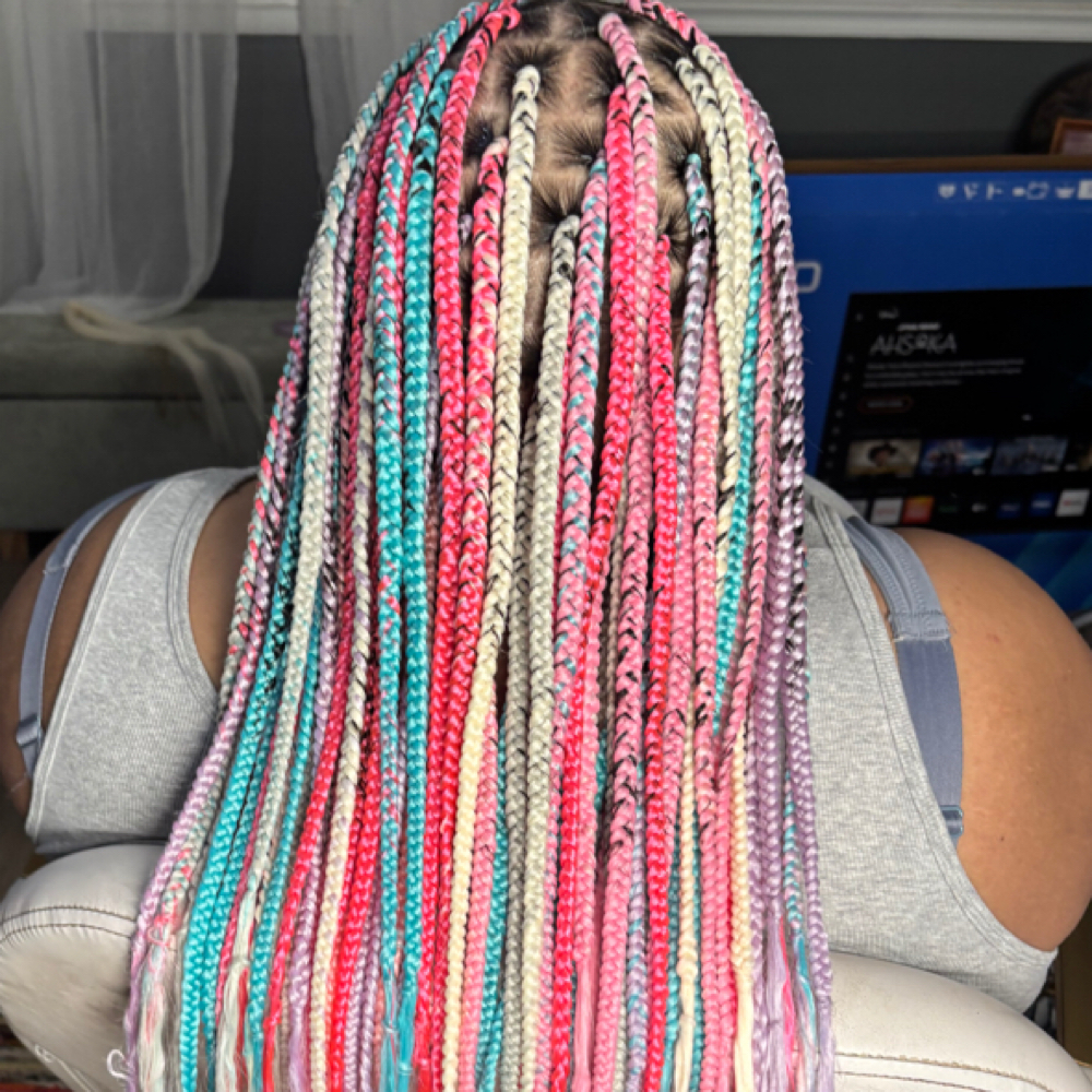 Medium Box Braids at The Cheesedip Experience in Madison, TN