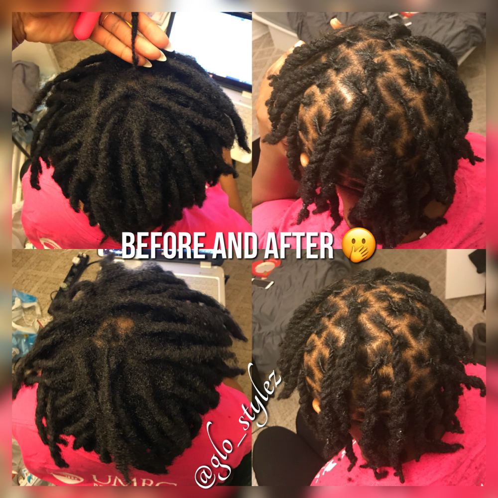 Loc Retwist at Glory Hair LLC in Glen Burnie, MD