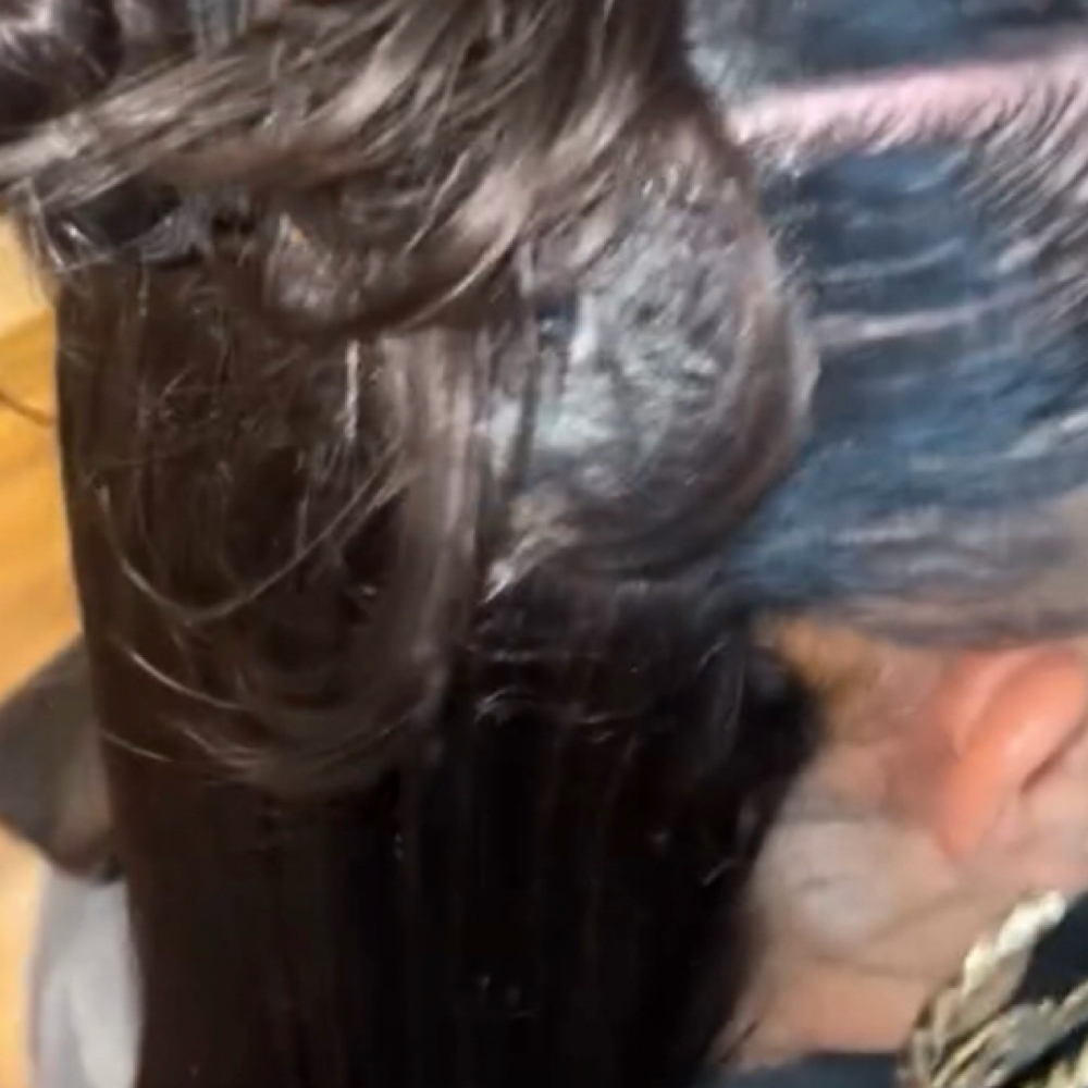 Half up/ Half down quick weave at Kricket Styles in Chula Vista, CA