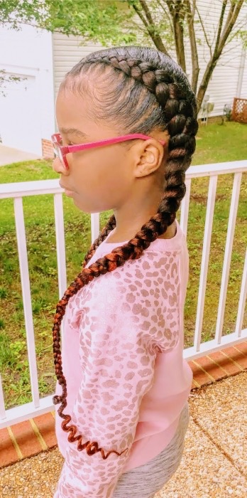 2 FEED IN BRAIDS at Amani Carter Glam Studio in Midlothian, VA
