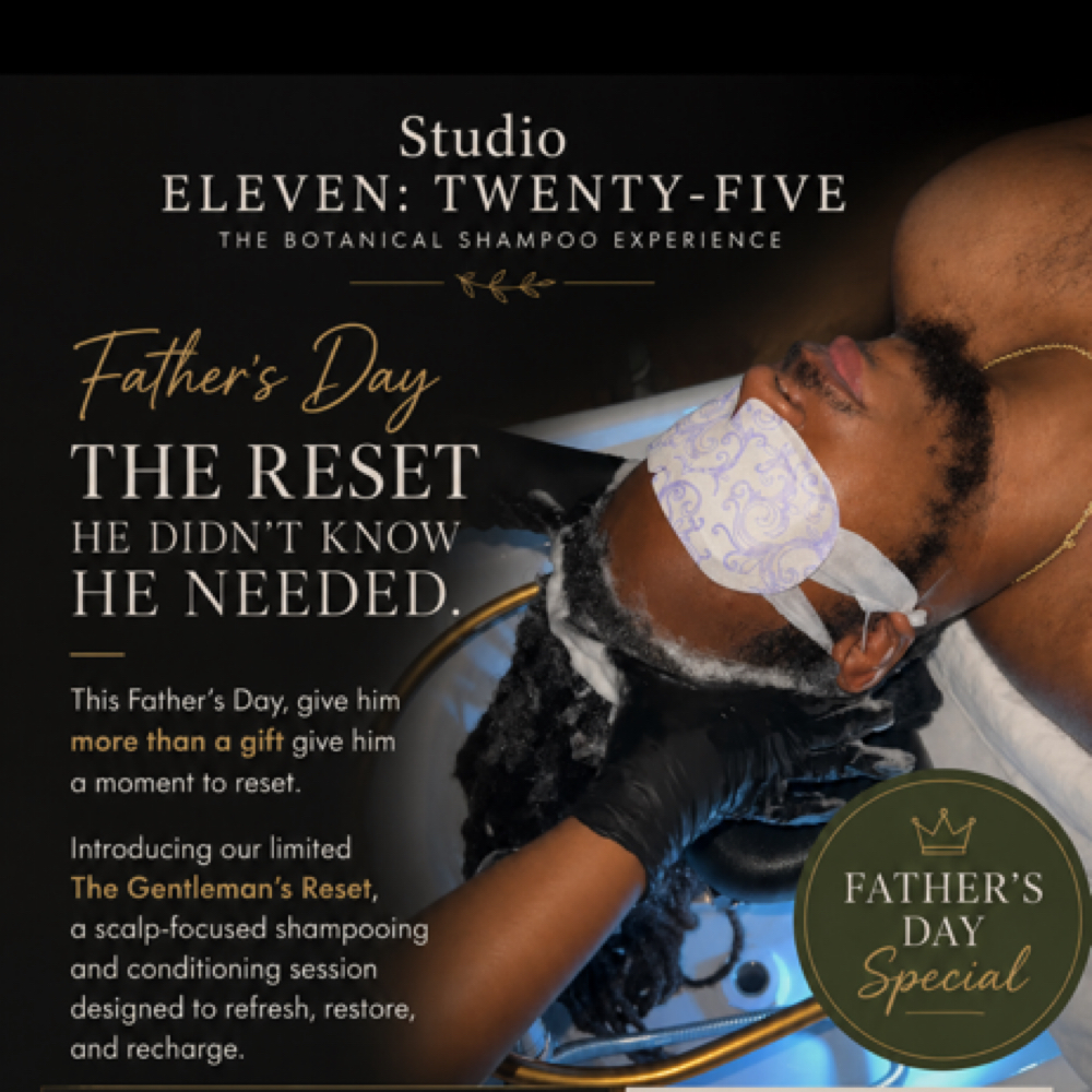 The Gentlman’s Reset at Studio 11:Twenty-Five The Botanical Shampoo Experience in Palm Beach Gardens, FL