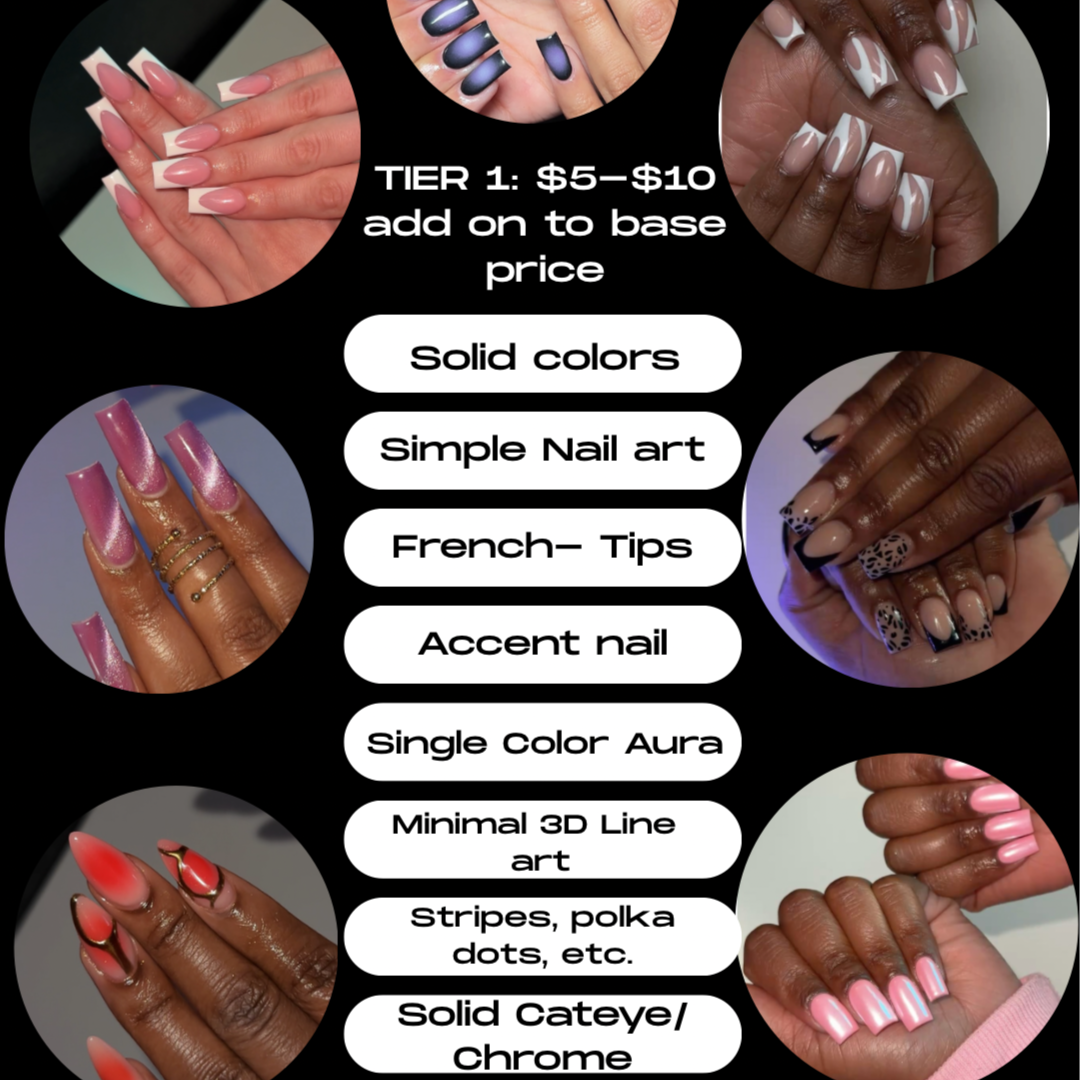 Tier 1 Nail art (simple designs) at Riri Nailz in evansdale, IA