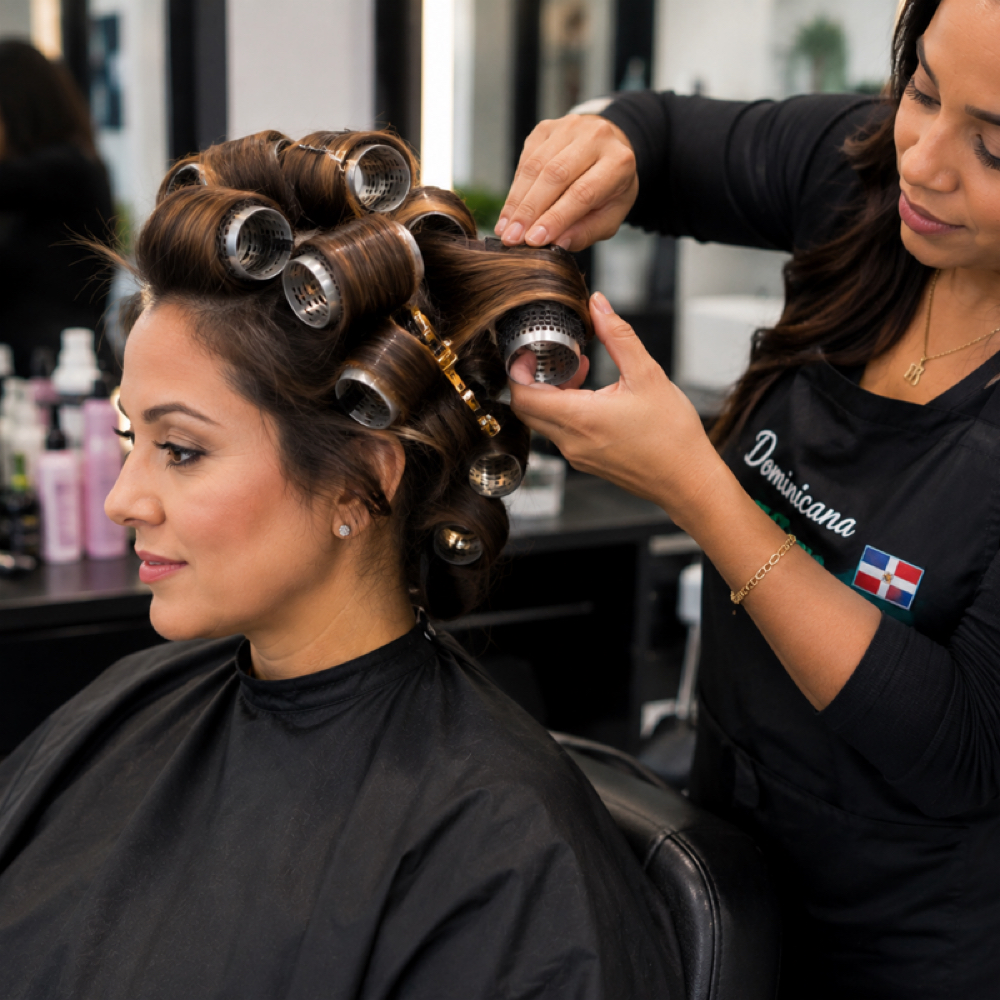 Wash, Rolos & Blower Out Medium at LindaBella Beauty Studio by Aleisha LLC in New Jersey, NJ