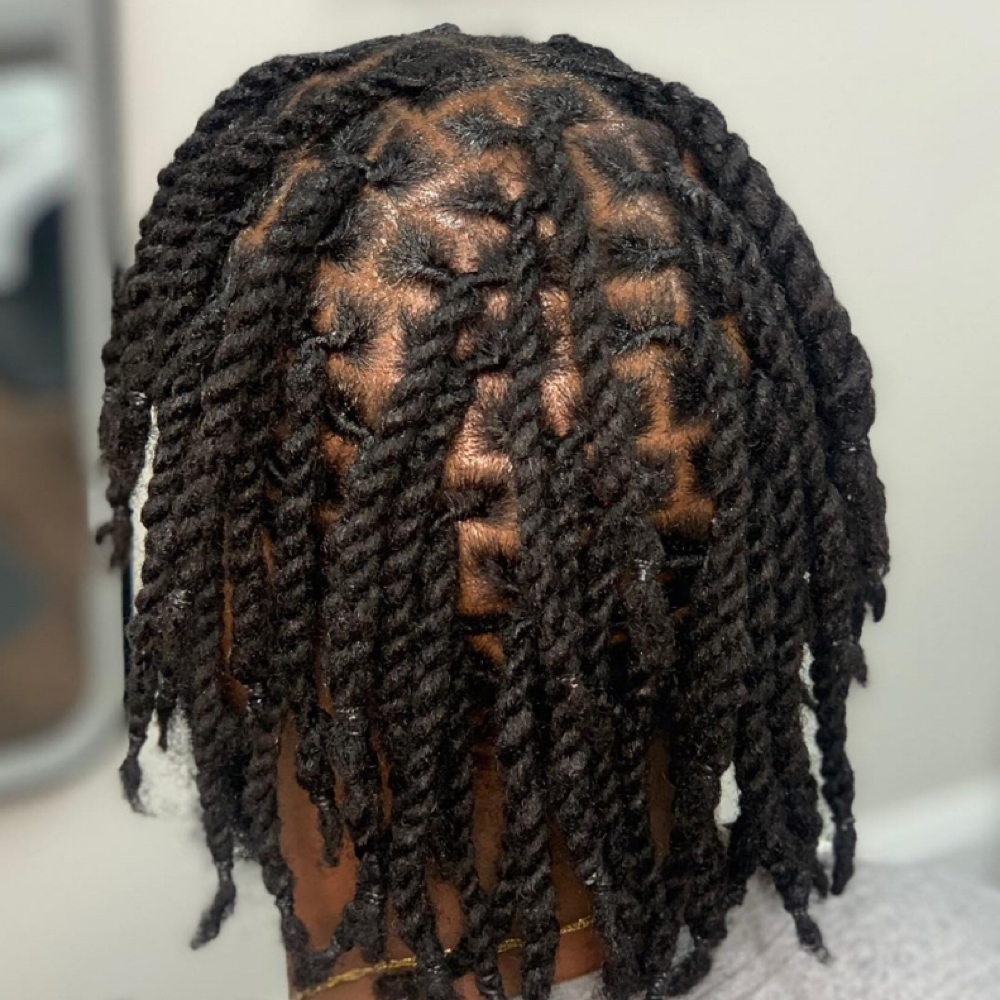 2 Strand Retwist at HeavenLay'd Studio in Houston, TX
