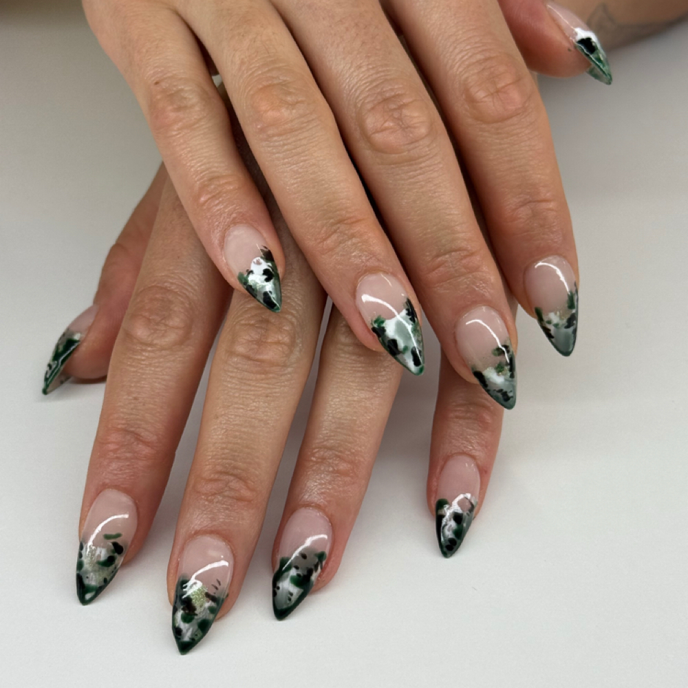 Custom Art Gel-X Extensions at Blended Beauty Spa Concierge in New Orleans, LA