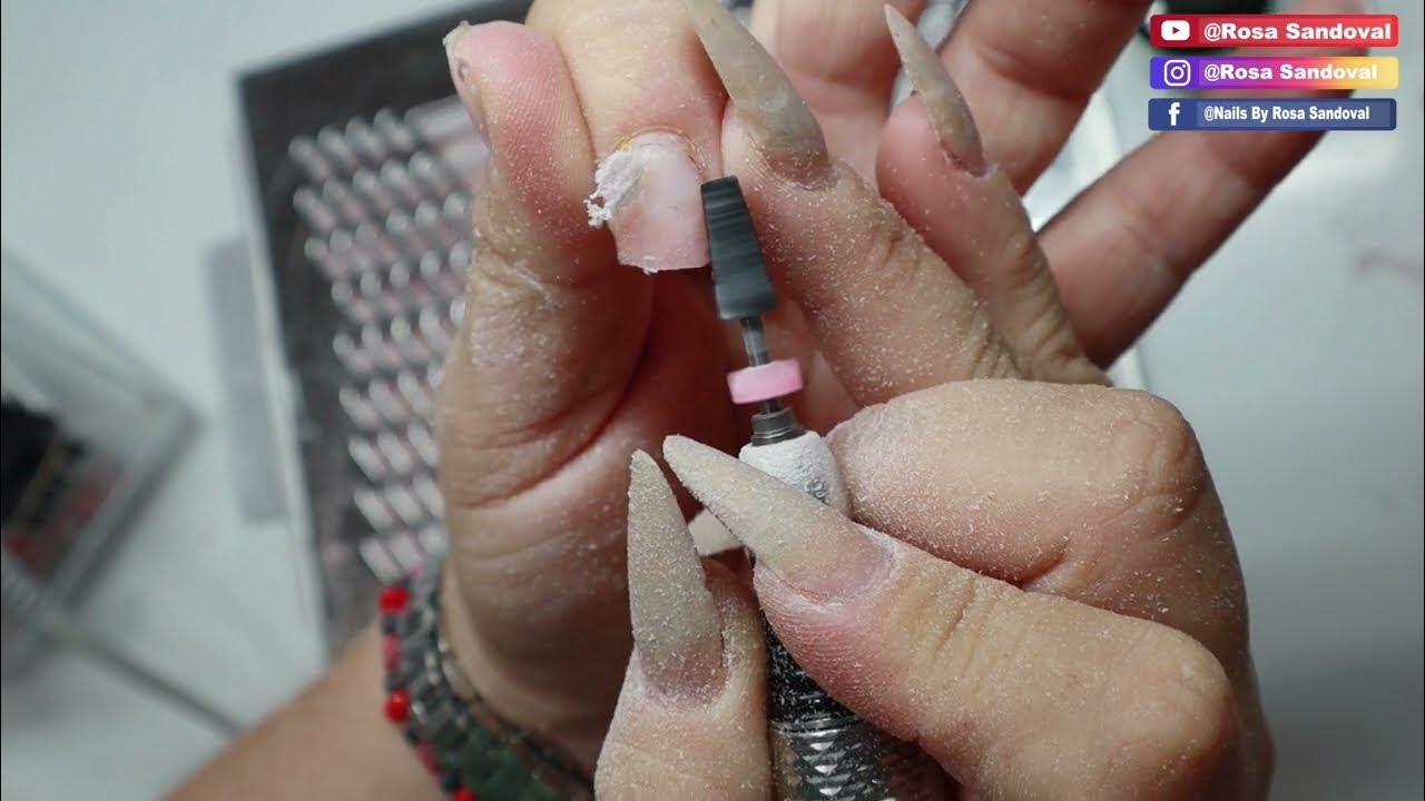 Remotion Acrylics full set at Revamp Nail Lounge & More... in Carolina, PR