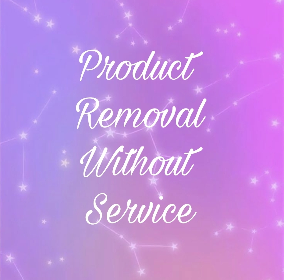 Product Removal Without Service