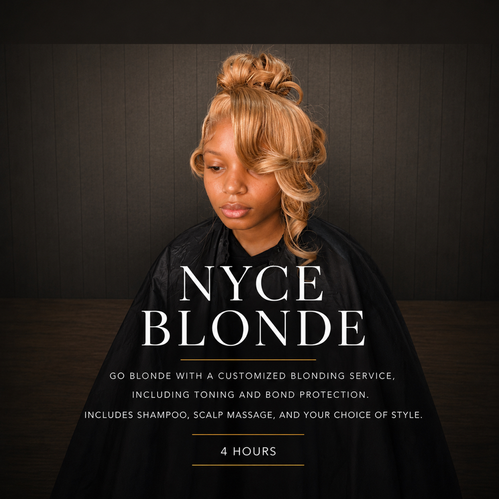NYCE Blonde Transformation at SO NYCE STUDIO in Fayetteville, NC