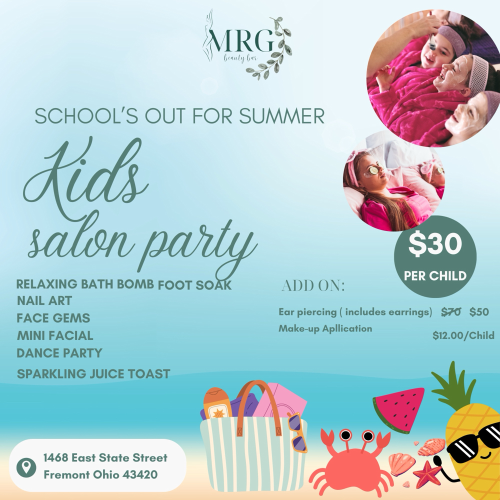 Summer Kids Salon Party For 4