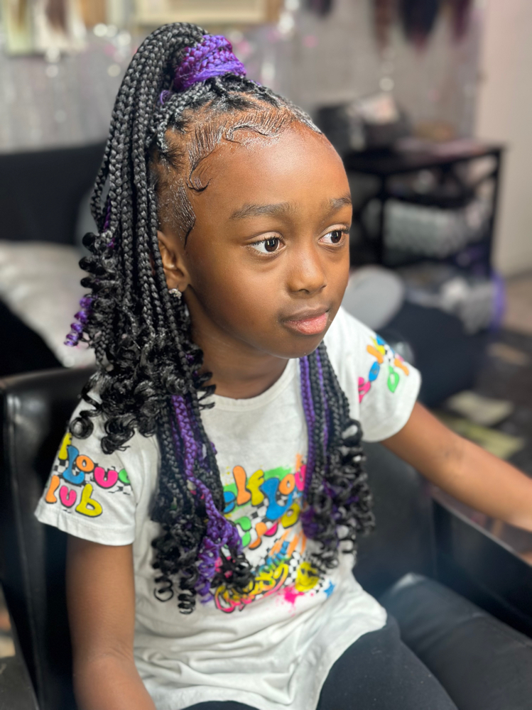 Kiddo Knotless Braids U-9 Meduim