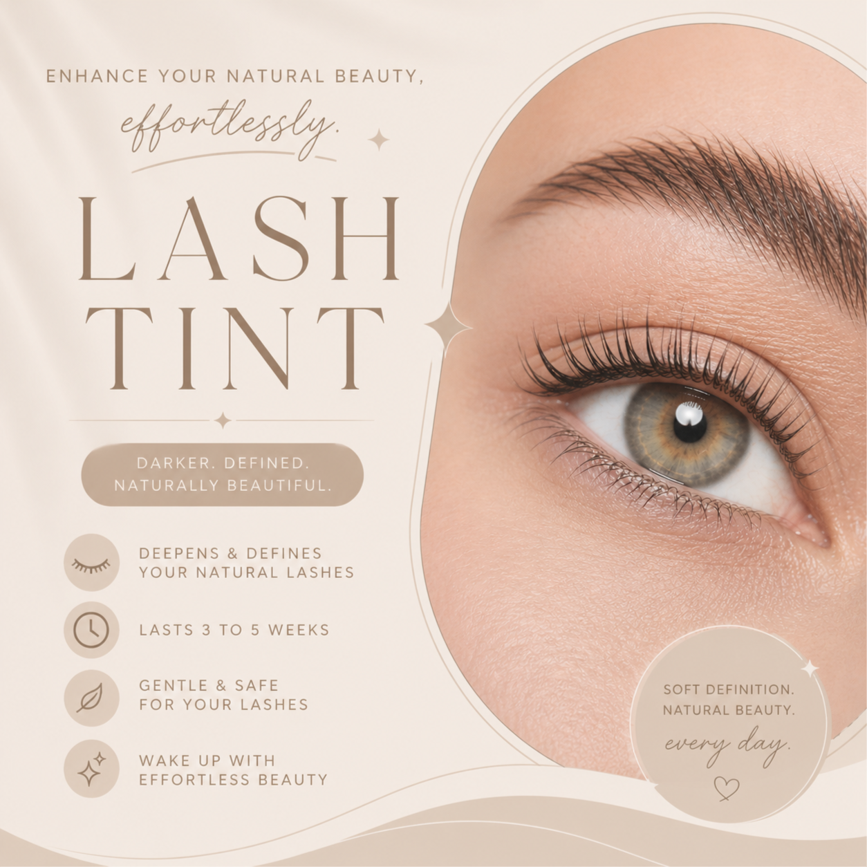 Lash Tint $25 at Radiance & Precision Aesthetics LLC in Fort Myers, FL