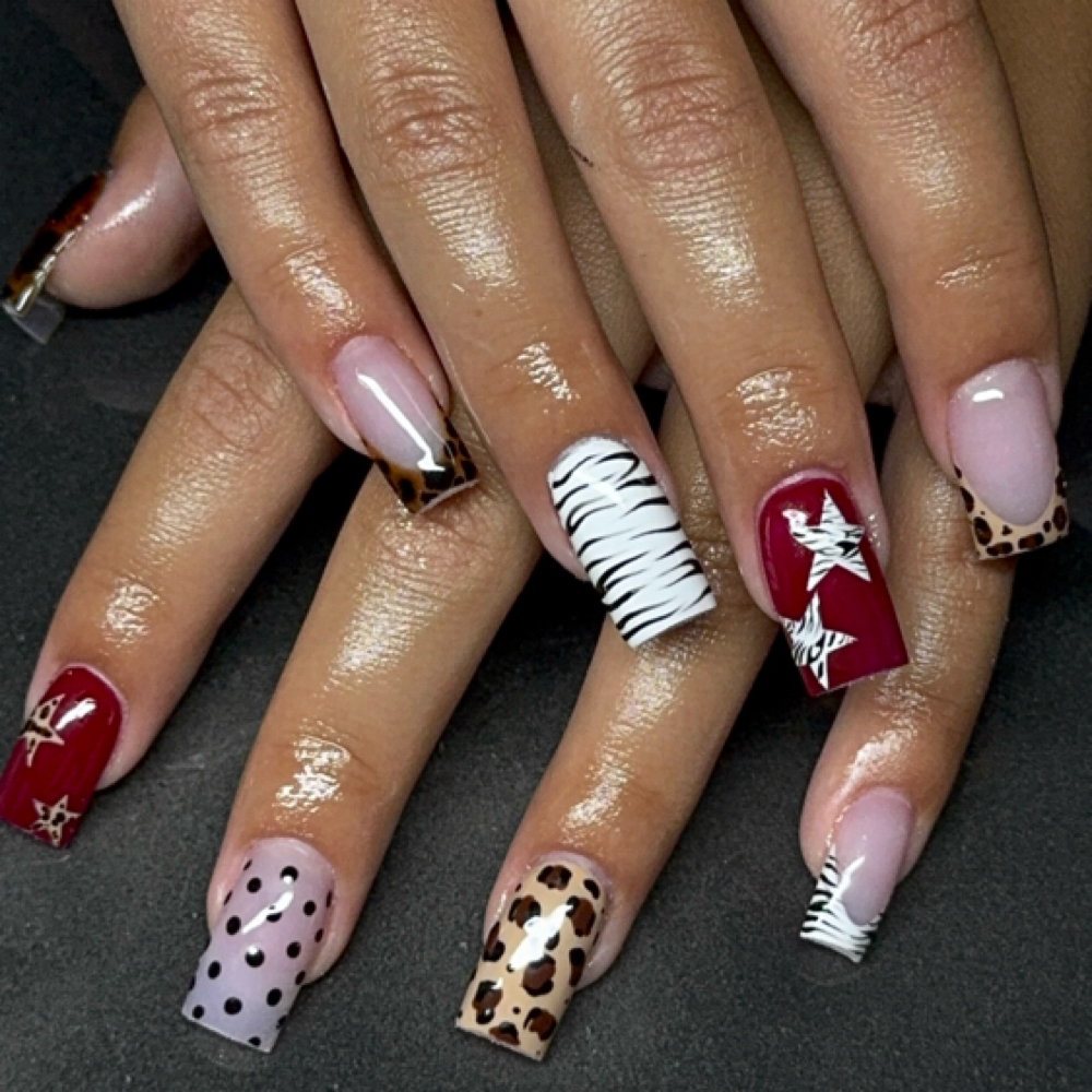 Long Acrylic Fill at Juss Nailss in Henderson, NV