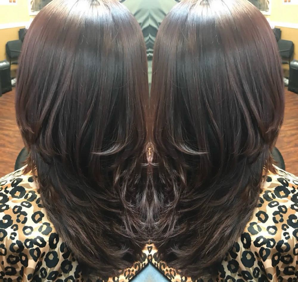 #51.Silk Press Mid Lenght Hair