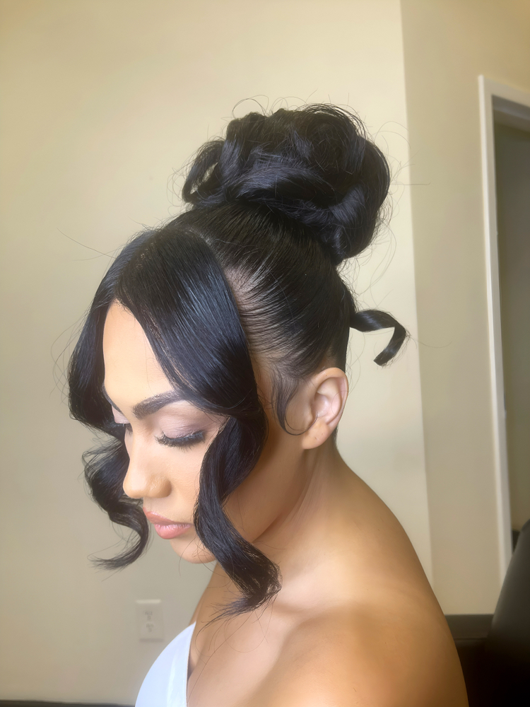 Updo Styling with Extentions at Sydney Jaymes Hair in Marietta, GA
