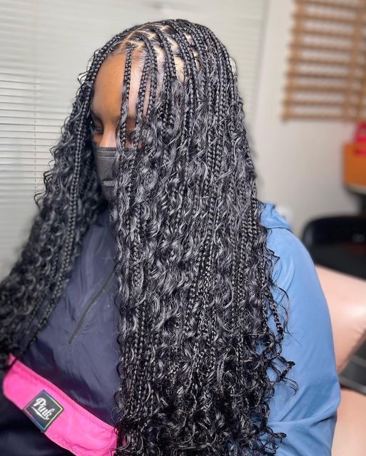 Boho Smedium Knotless Braids
