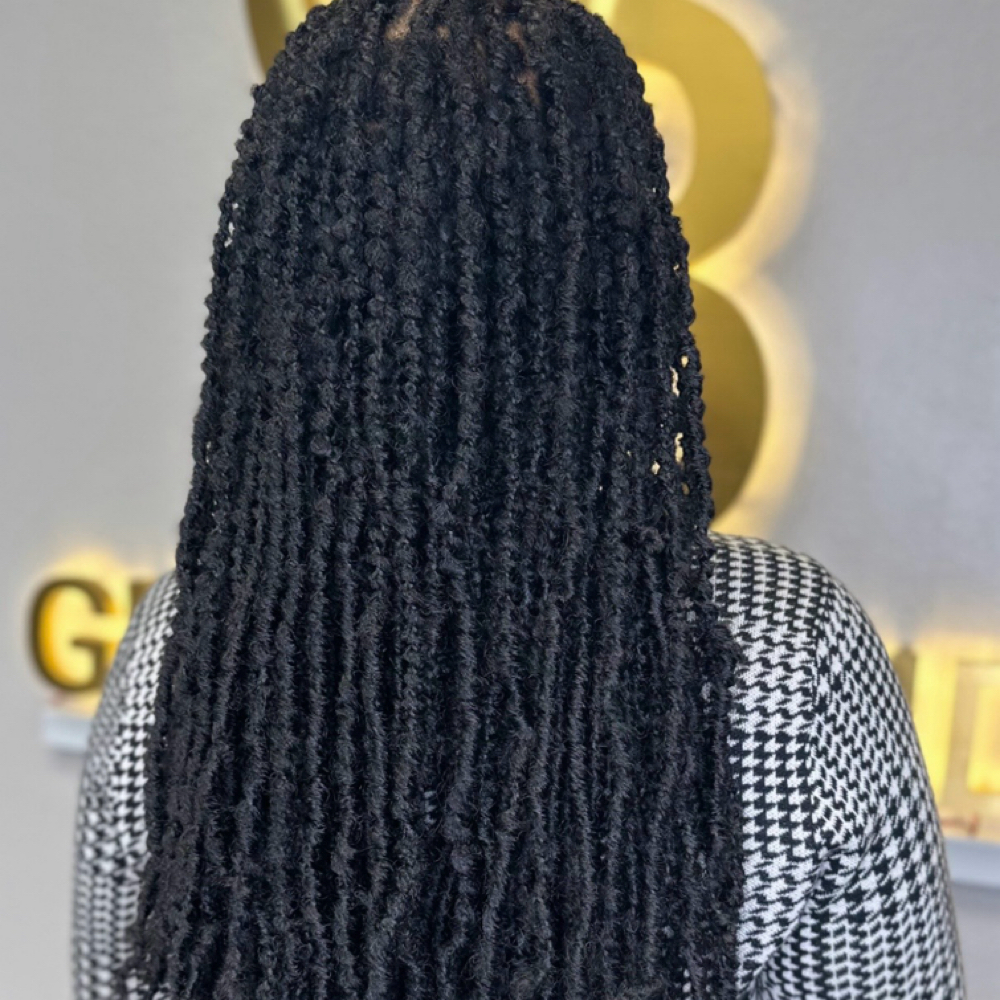 DISTRESSED FAUX-LOCS at Glam Braids in Marietta, GA