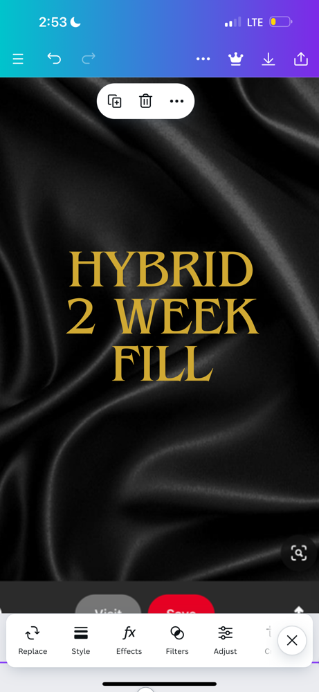 Hybrid 2 Week Fill