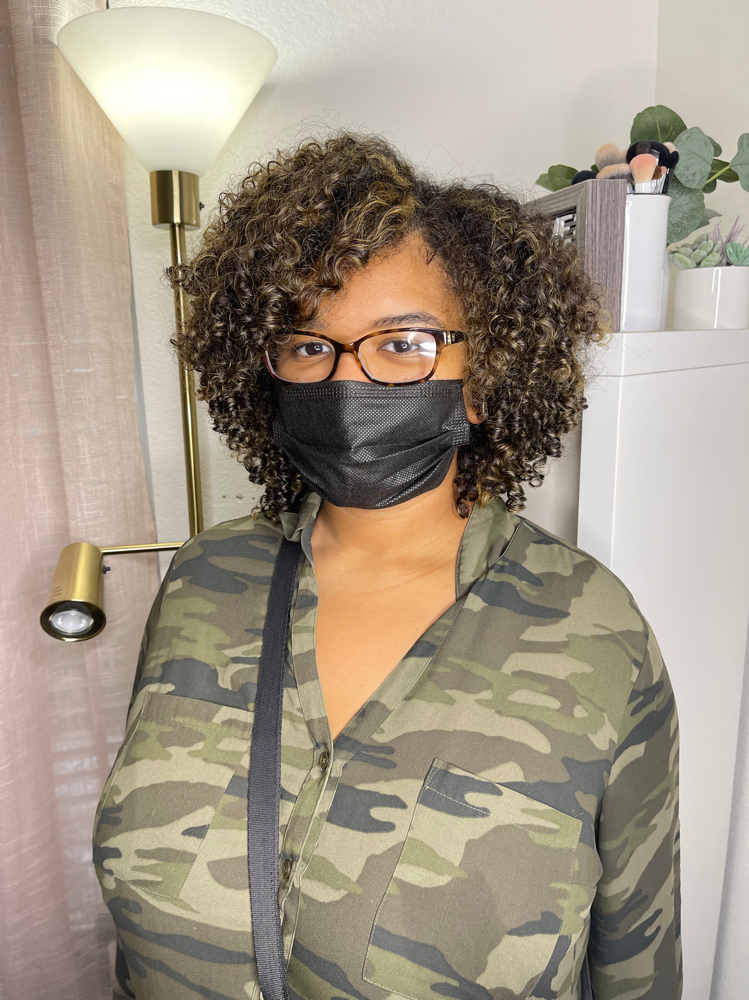 Curly haircut with Style