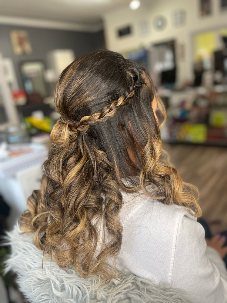 Prom Package Hairstyle & Makeup