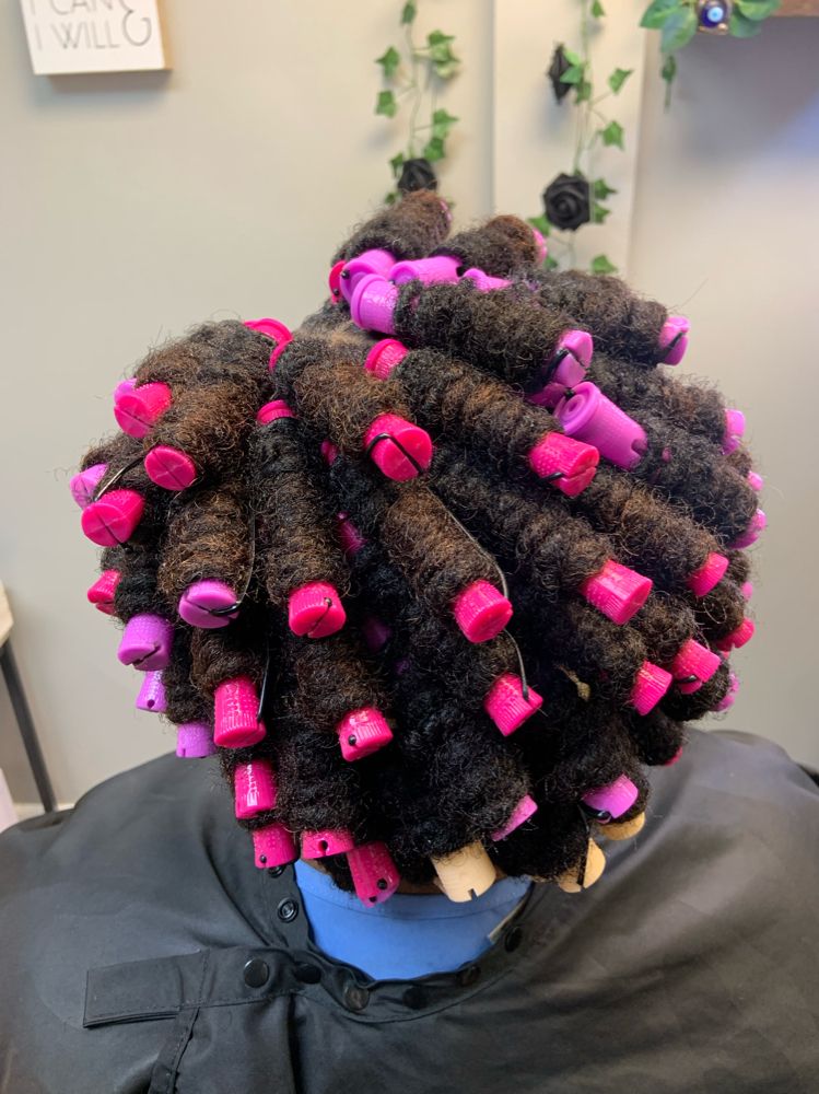 Loc Retwist And Rod Curls