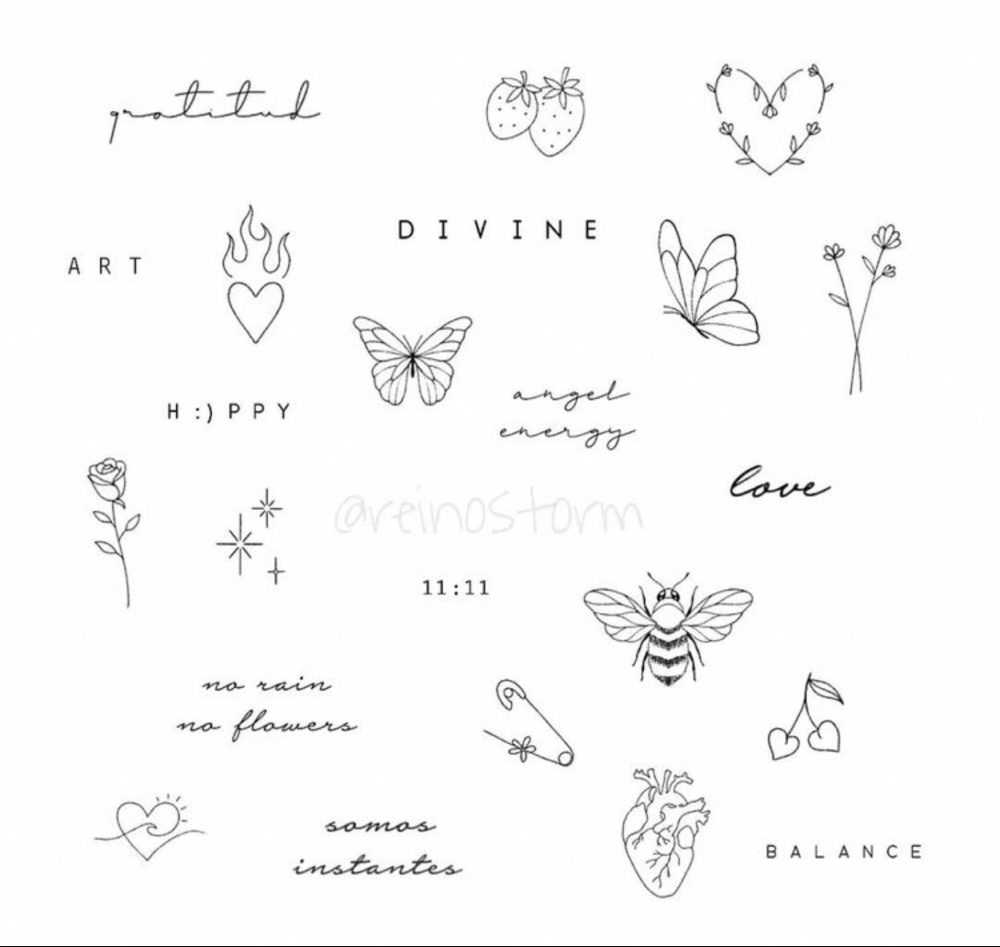 Tiny Tattoo -Fine Line