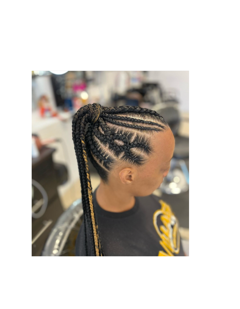 Large Braided Ponytail