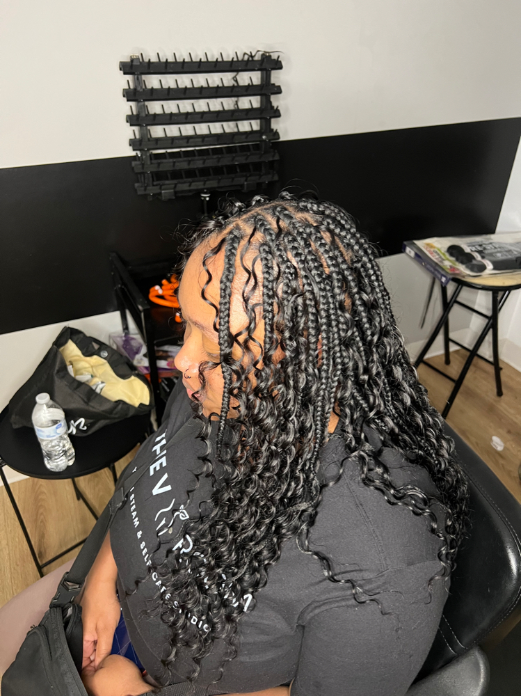 Boho Box Braids (Human Hair)