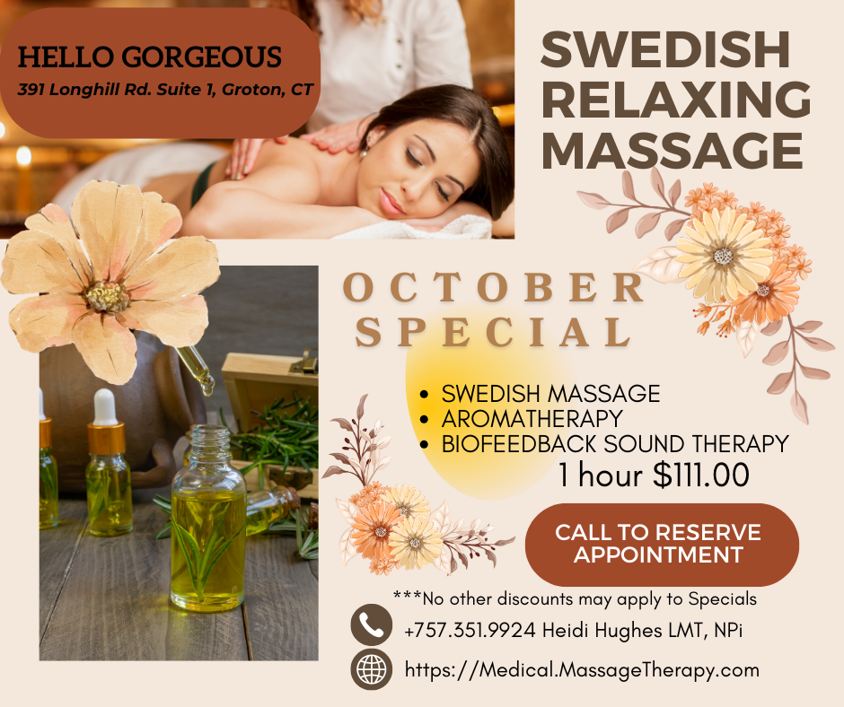 Special*October*Swedish Massage