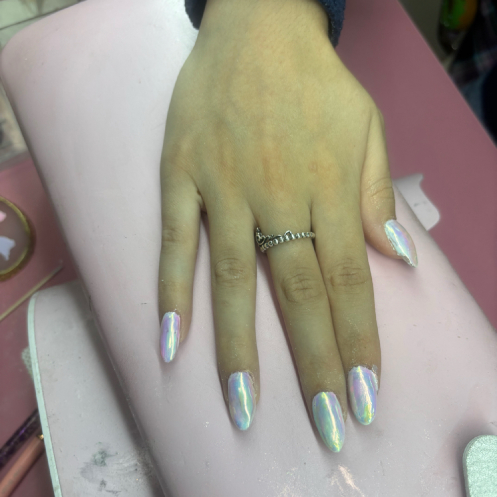 Medium Acrylic Backfill at Nails By Morgan in Cottage Grove, OR