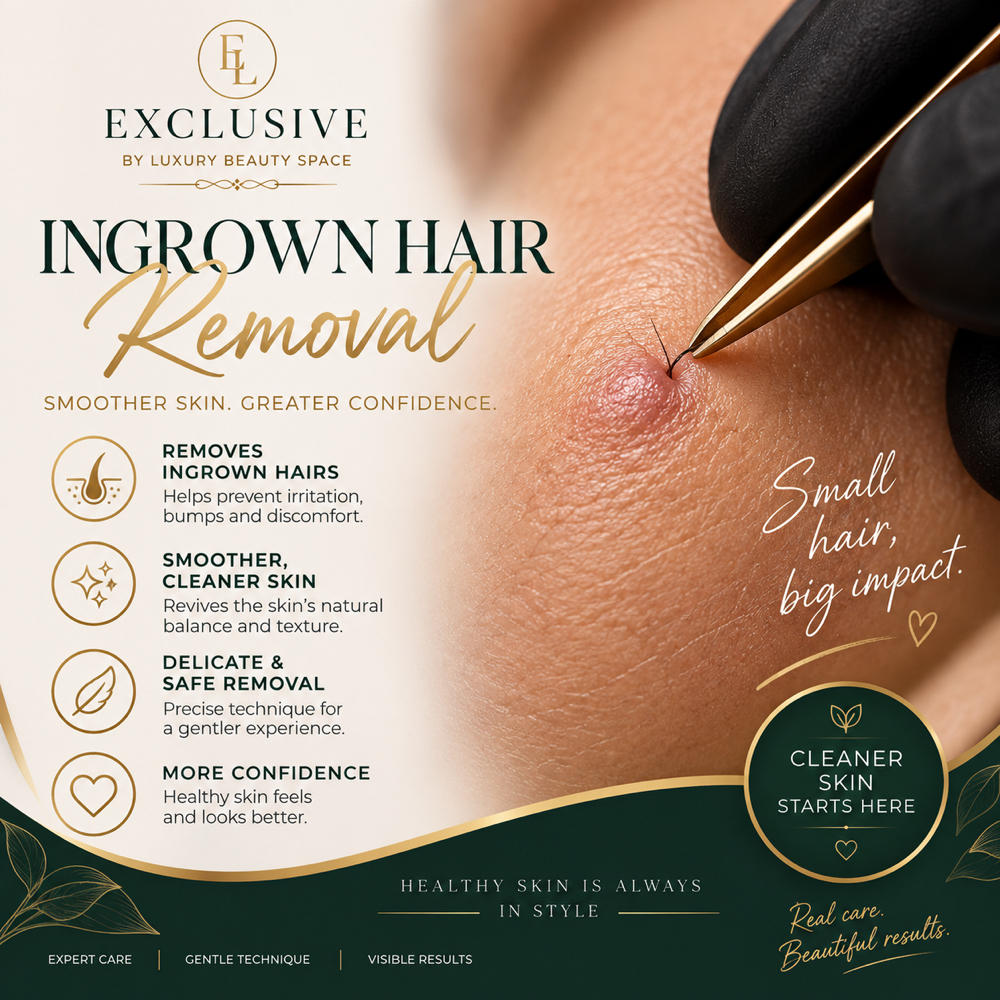 Ingrown hair removal at Exclusive by luxury beauty space in Elizabeth, NJ