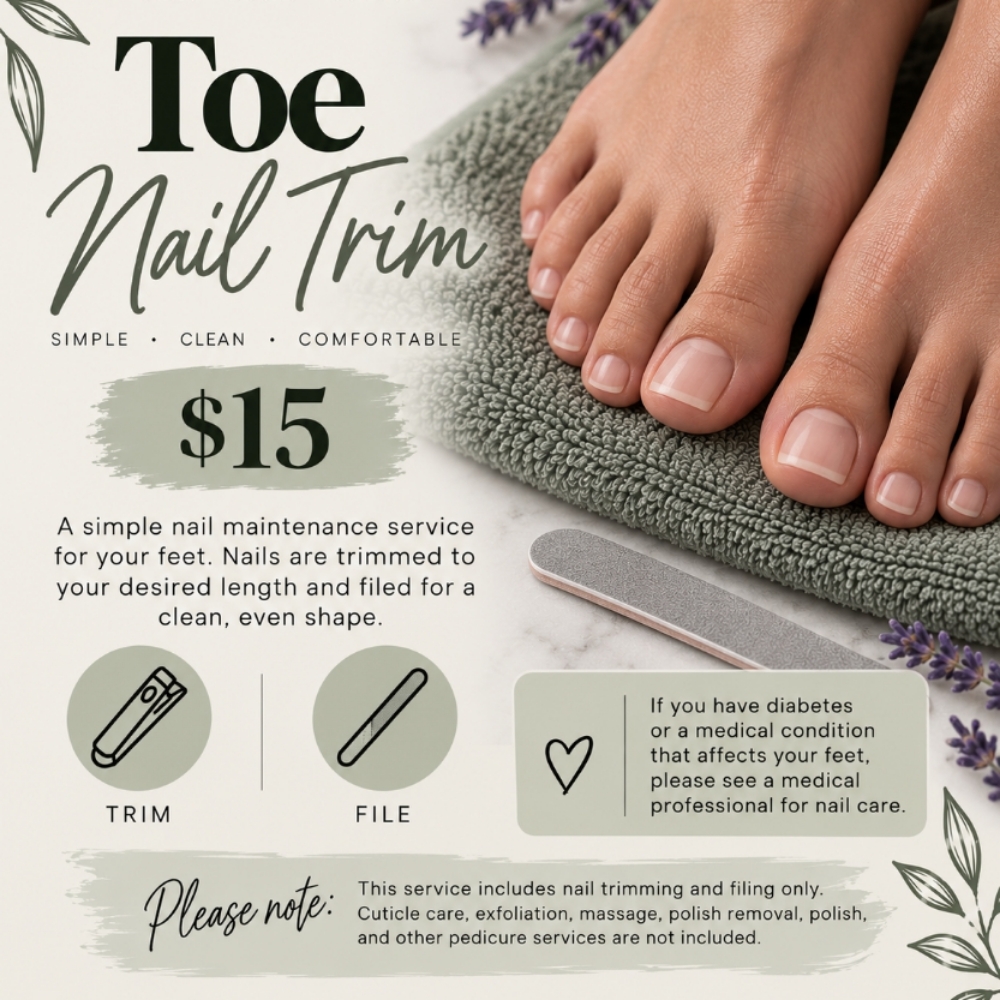 Nail Trim at Everleaf Beauty in Lewiston, ID