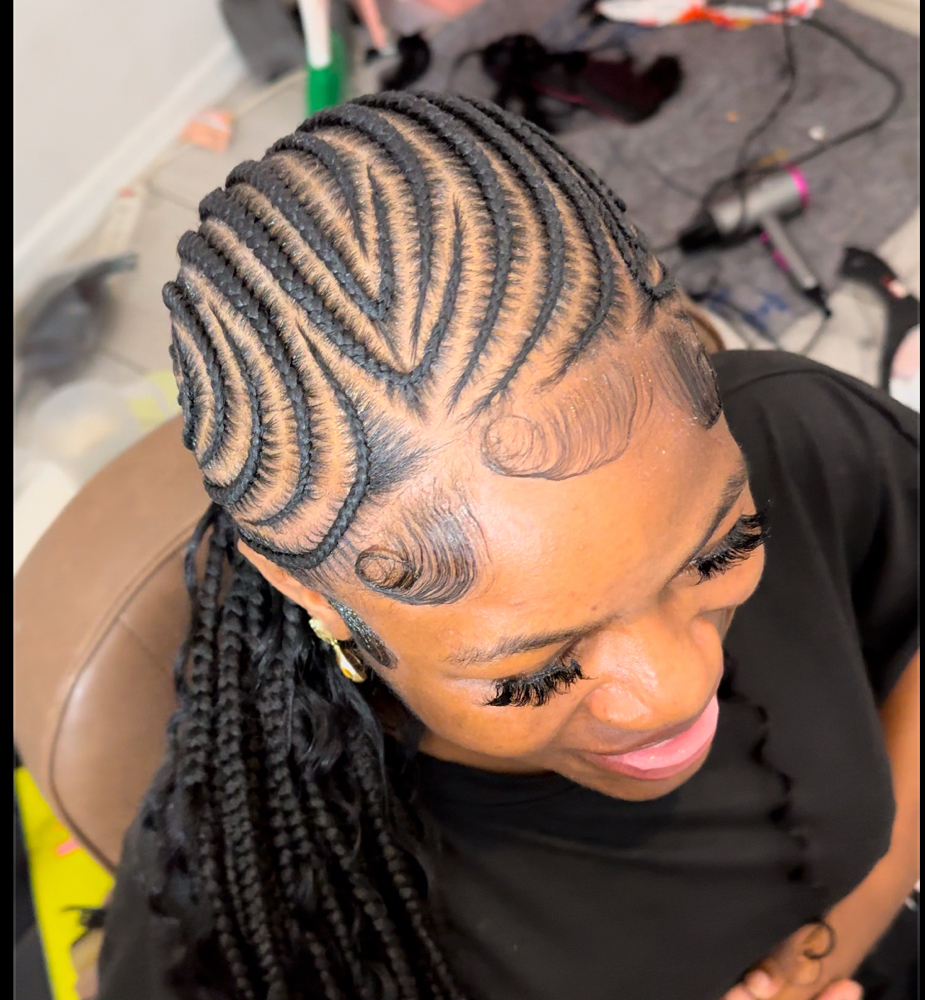 Small Boho Curved Braids