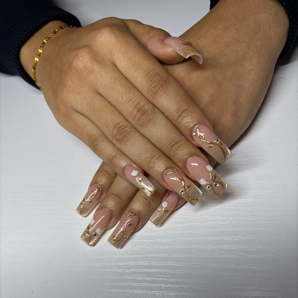 X Long Acrylic Nails at Be You Nails Studio in Rockville, MD
