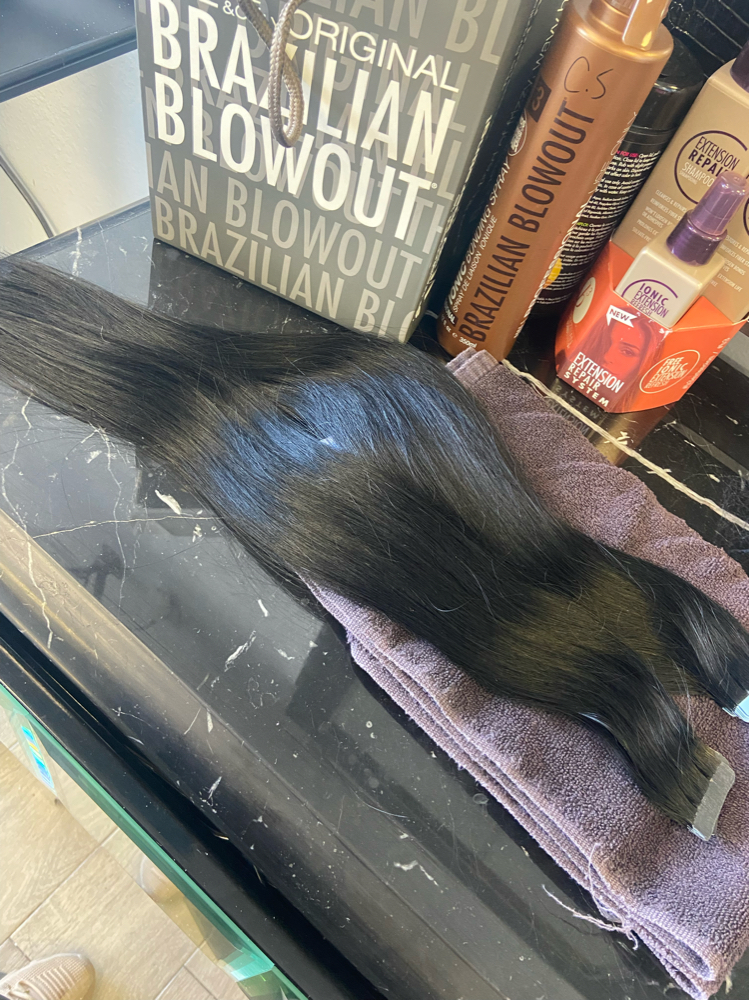 Tape In Install at Clarissa Samaniego in El Paso, TX