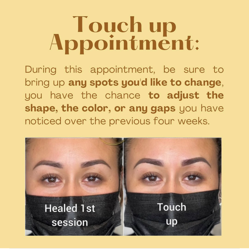 Eyebrows Touch Up 1-2 Months at Katie Brows and Cosmetic Tattoo in Monroe, CT