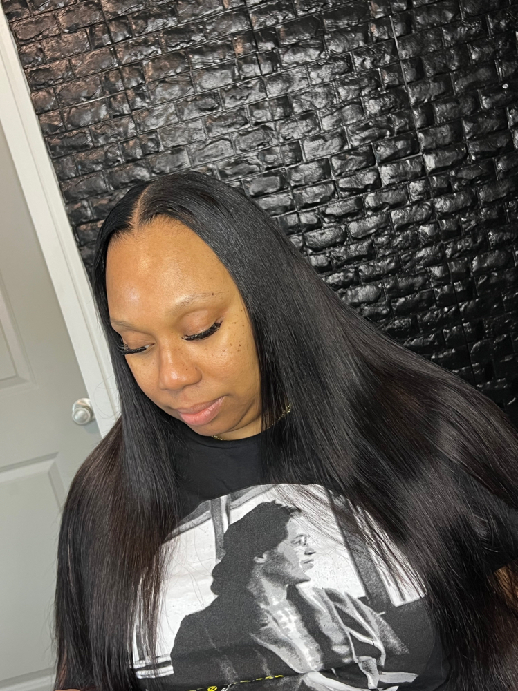 Traditional Sew In W/ Leave Out at The Beauty Nook in Tampa FL, FL