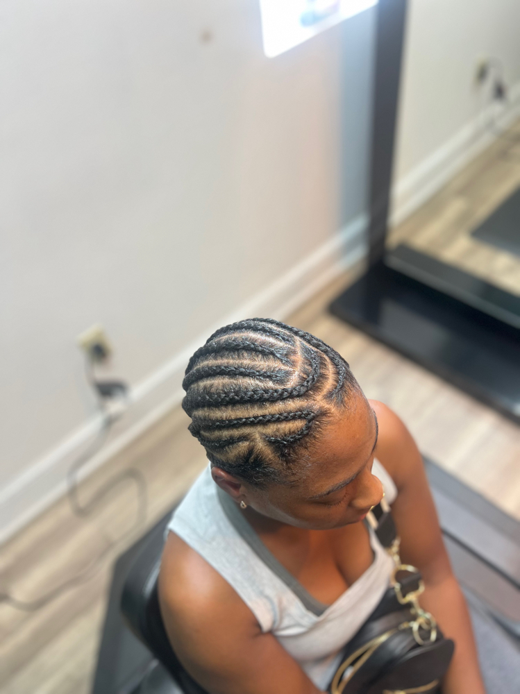 Cornrows No Weave Added