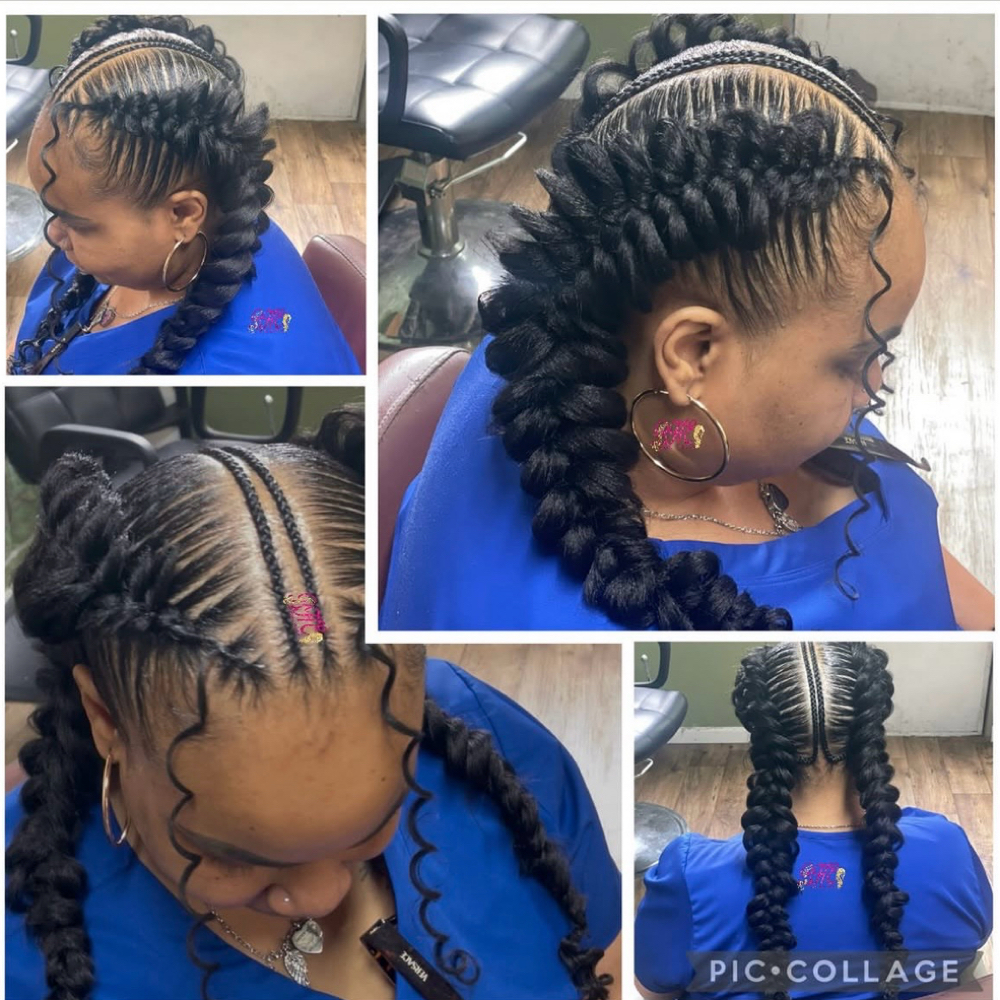 Stitch 3D Butterfly Braids at Erica Sam in Opelousas, LA