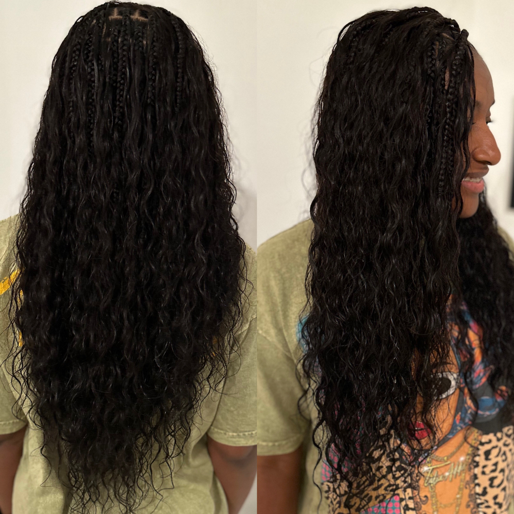 100% Human Hair Boho Knotless