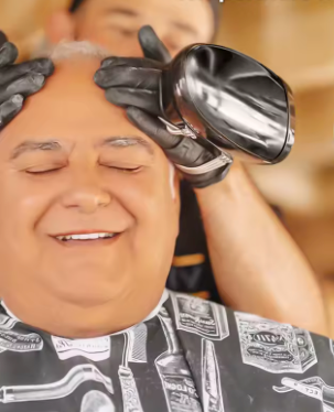 Men's scalp massage