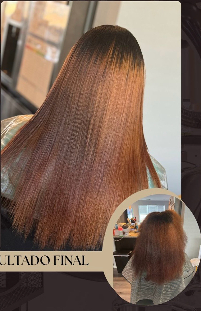 Hair Keratin Straightening