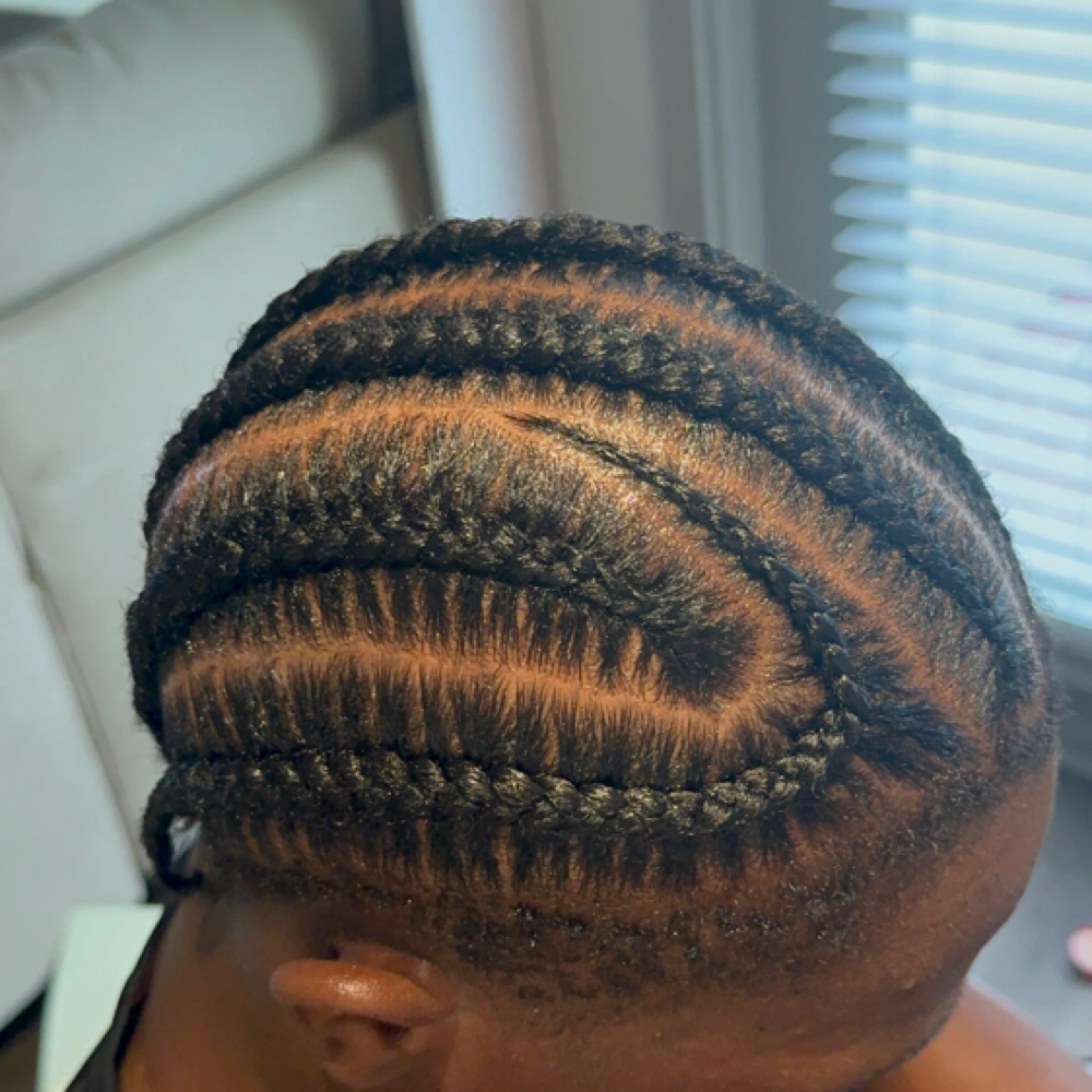 Cornrow Styling at TEL Hair Braiding & Beauty Supply in Garland, TX